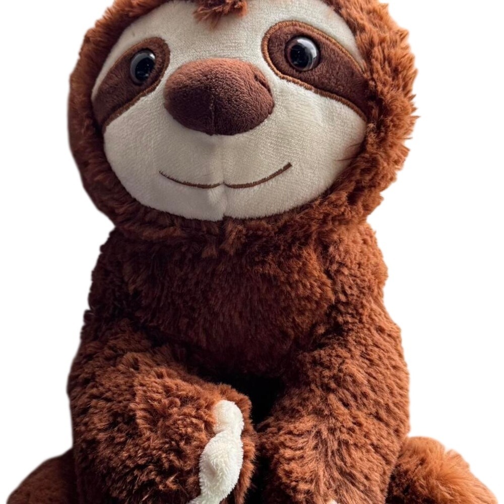 Sam the Sloth Plush Kids 10" Brown Excellent Condition Shaggy Stuffed Animal‎